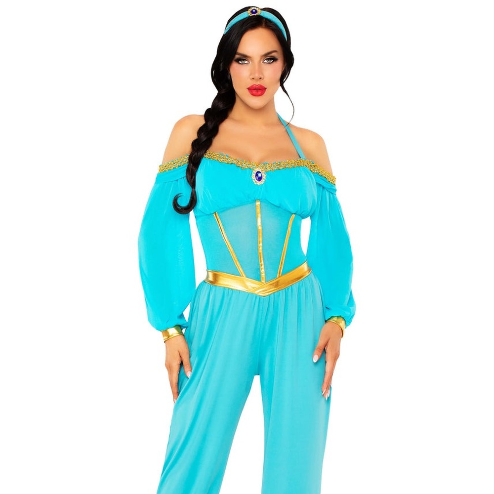 Leg Avenue - Desert Princess Halter Jumpsuit Kostüm - Türkis